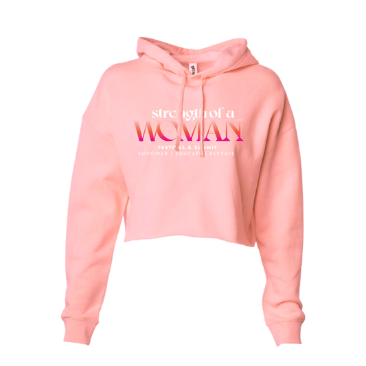 Strength of a Woman Cropped Hoodie